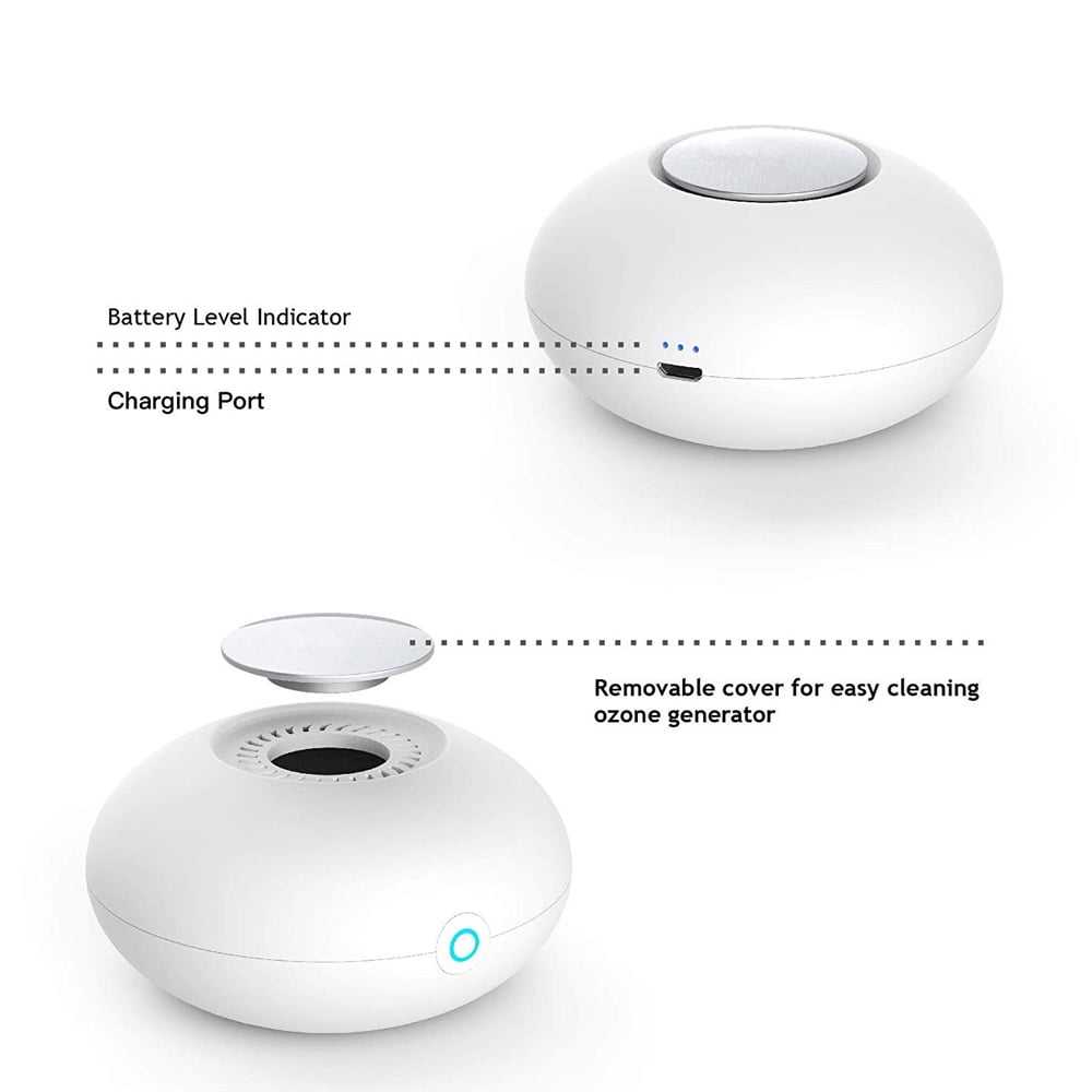 KKmoon/® Purificateur dair Ozone Generateur Voiture Portable Voiture Ozone Anion Purificateur dair St/érilisateur R/éfrig/érateur D/ésinfection St/érilisateurs Mini Purificateur dair